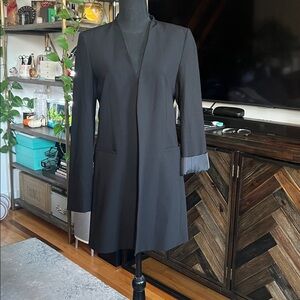 Calvin Klein Open Front Blazer - Black - Size 8